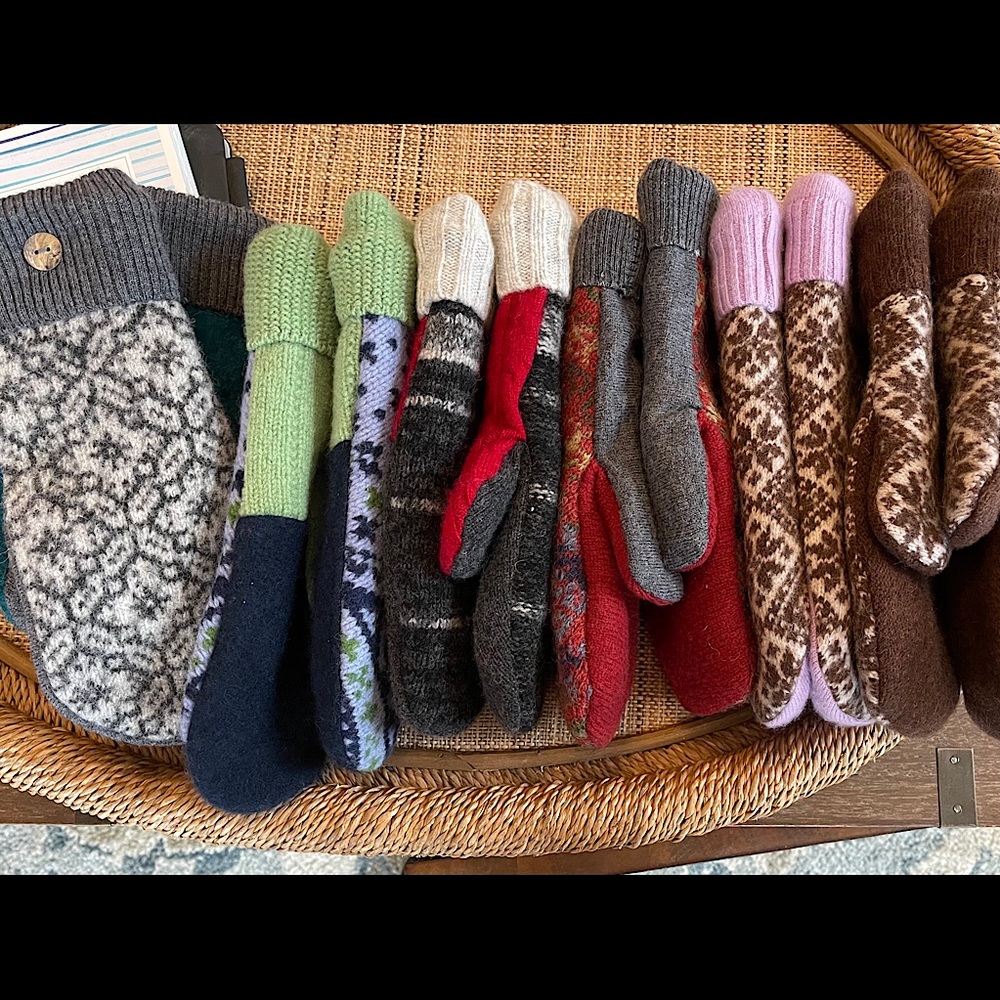 Felted Wool Mittens - new handmade